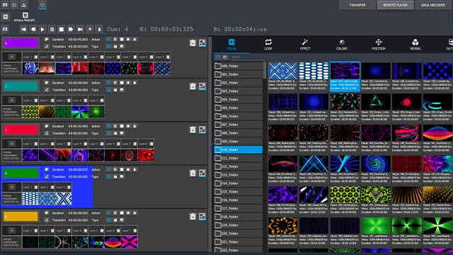 Capture visualisation - contrôle de faisceaux d'éclairage