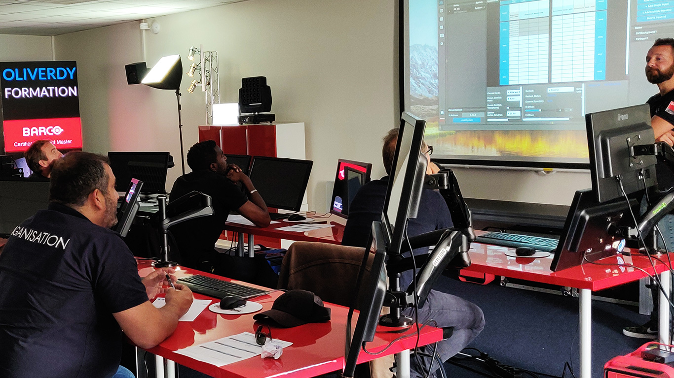 Formation Barco Event Master chez Oliverdy