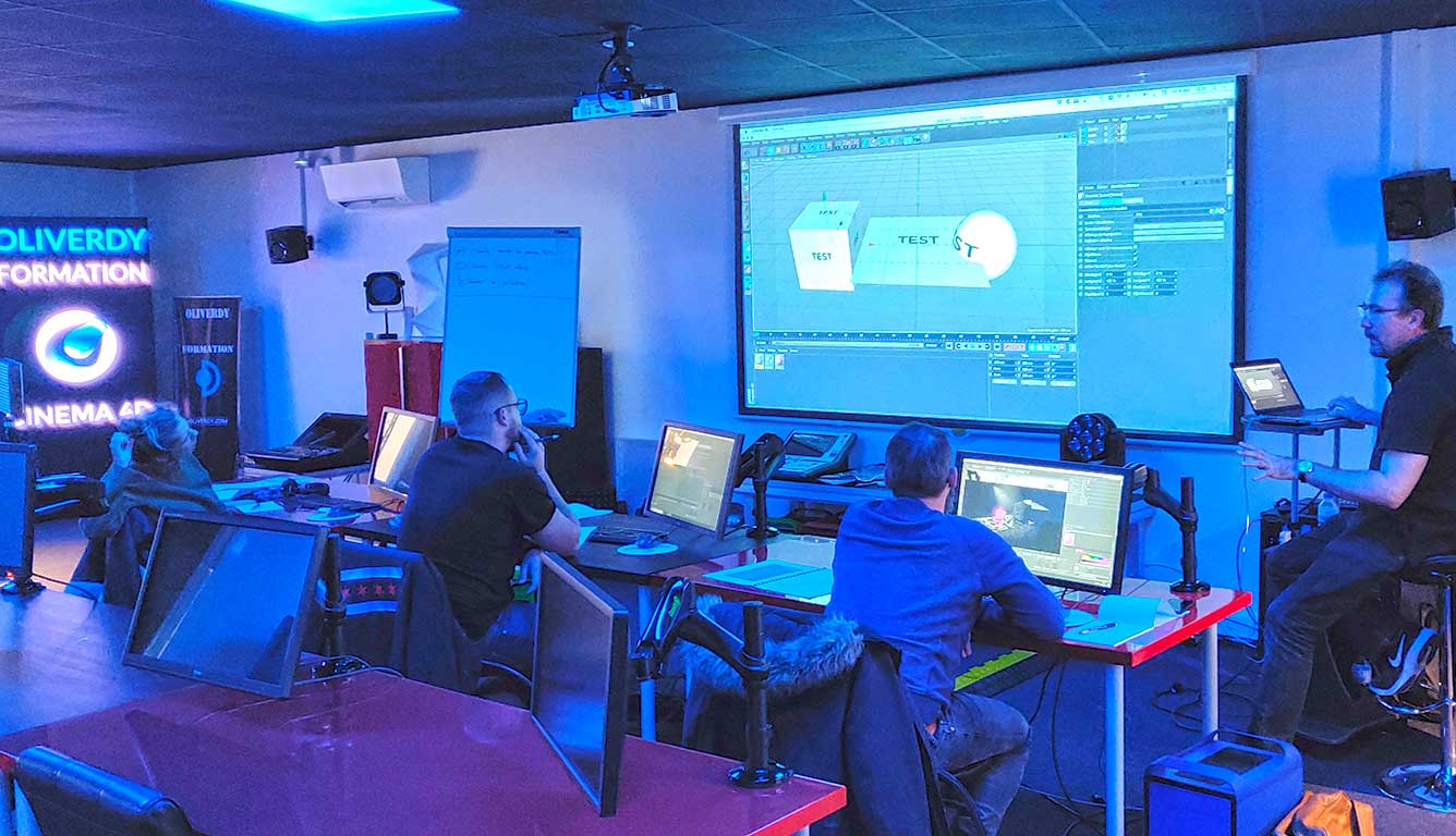 événementiel formation Cinema 4D