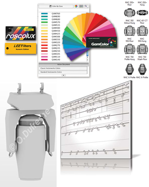 Couleur de gélatine dans vectorworks