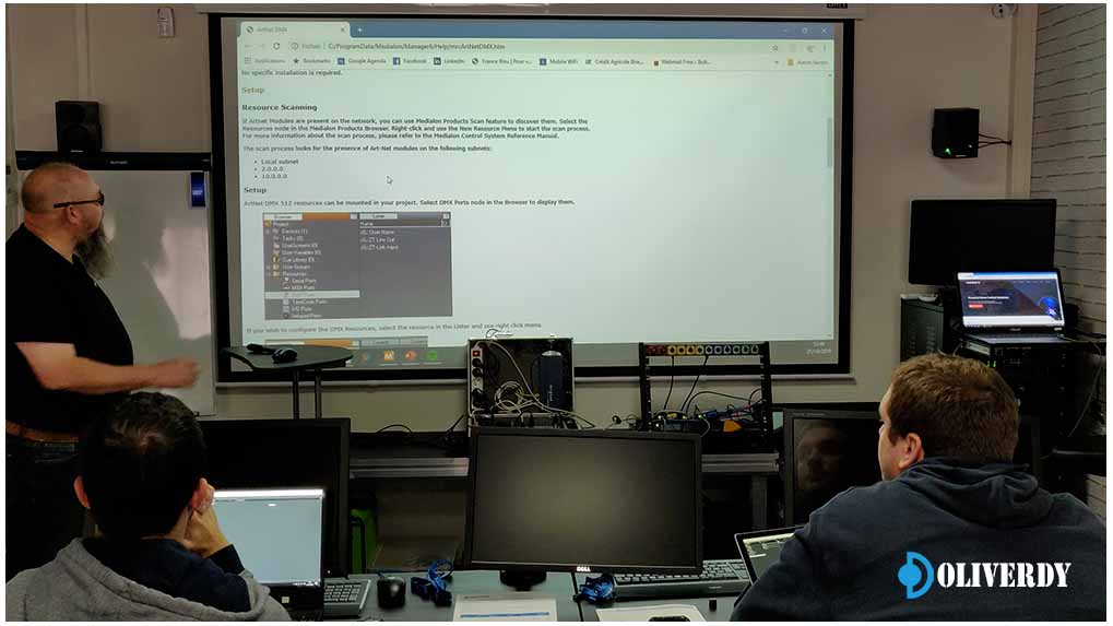 Diagramme de l'intégration audiovisuelle avec Medialon
