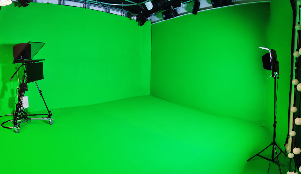 Fond vert studio TV oliverdy
