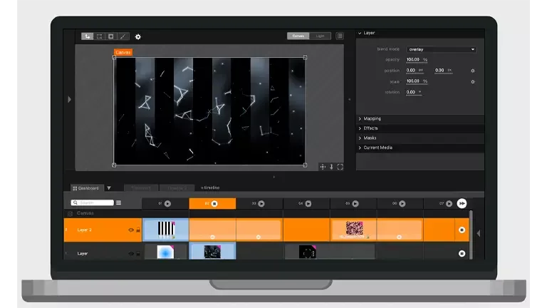 Interface Millumin – logiciel de référence videomapping spectacle vivant scénographie interactive