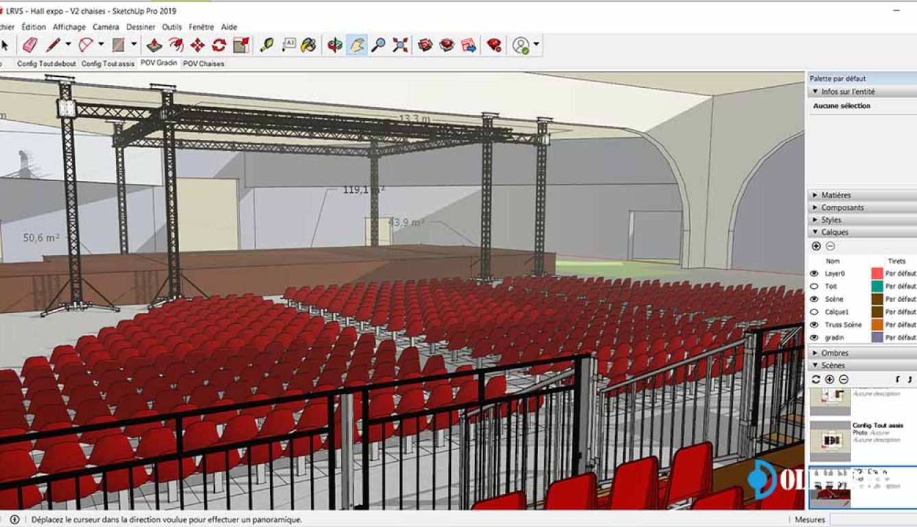 Conception événementielle avec SketchUp Pro