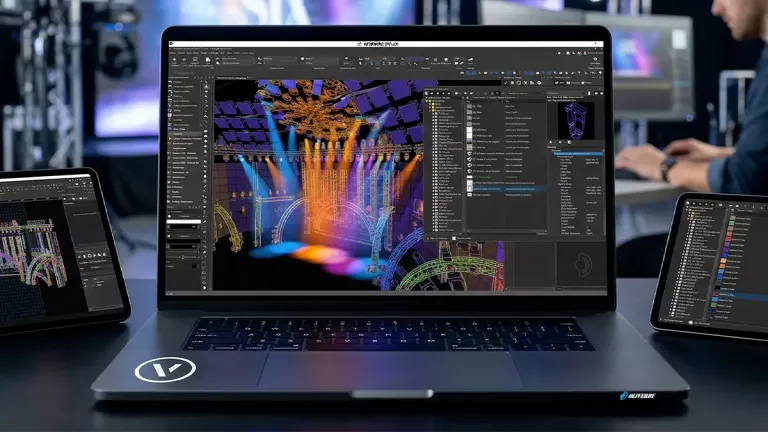 Formation Vectorworks Spotlight : conception de plan technique spectacle avec éclairage, rigging et scénographie