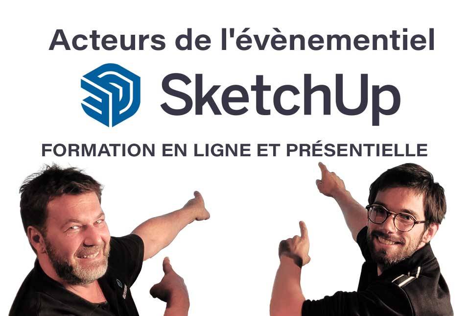 Professionnels de l'évènementiel concevez rapidement vos projets techniques avec SketchUp
